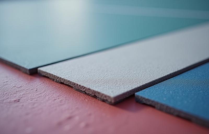 Close up of the specialized sports flooring