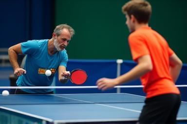 Image representing table tennis coaching session